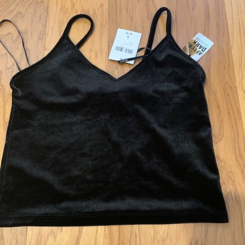 Black Velvet Tank Top